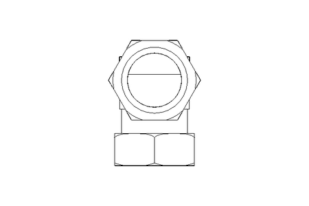 Threaded elbow connector L 28/28 St