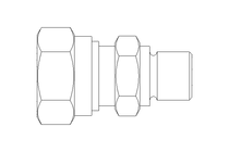 Rohrverschraubung L 8 G1/8" St-Zn