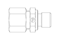 Conector roscado p/ tubos L 10 G1/4"