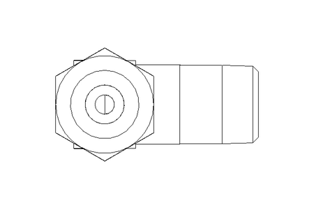 Pipe screw connector LL 4 M8x1