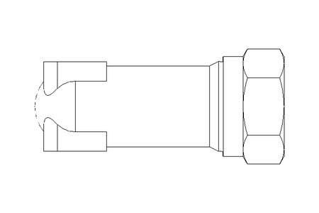 Rohrverschraubung LL 4 M8x1