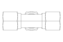 Threaded T-connector L 10/10/10 St-Zn