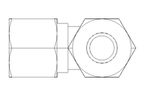 Threaded T-connector L 10/10/10 St-Zn