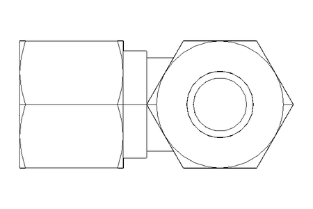 T-Verschraubung L 10/10/10 St-Zn DIN2353