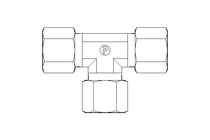 T-Verschraubung L 10/10/10 St-Zn DIN2353