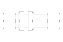 隔板螺栓紧固装置 L 10/10 1.4571 DIN2353