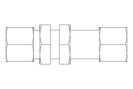 隔板螺栓紧固装置 L 10/10 1.4571 DIN2353