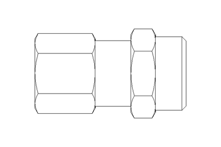 Threaded connector L 8 G1/4" 1.4571