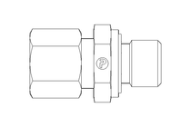 Conexão roscada de tubo L 8 G1/4" 1.4571