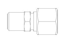 Conexão roscada de tubo L 12 R1/4"