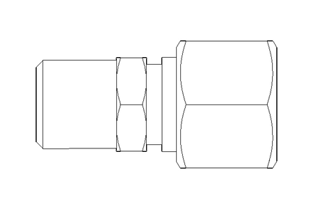 Conexão roscada de tubo L 12 R1/4"