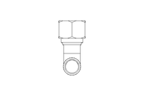 Pipe screw connector LL 6 M8x1 St-Zn