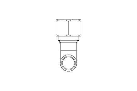 Pipe screw connector LL 6 M8x1 St-Zn