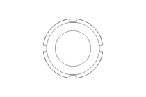 Slotted nut F DN32 1.4301 DIN11851