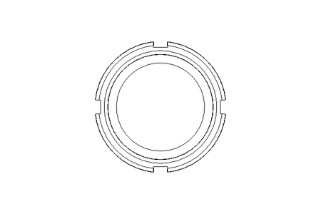 Nutmutter F DN50 1.4301 DIN11851