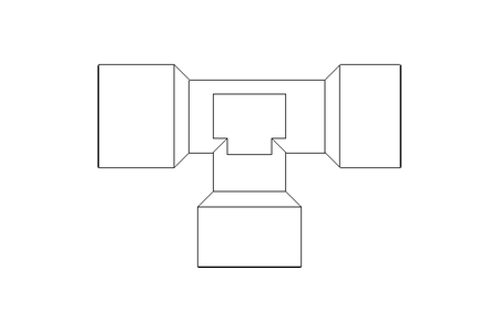 T-Stück G1/4 Ms-Ni