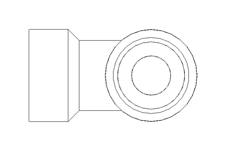 Conector T 2070 3/8-3/8