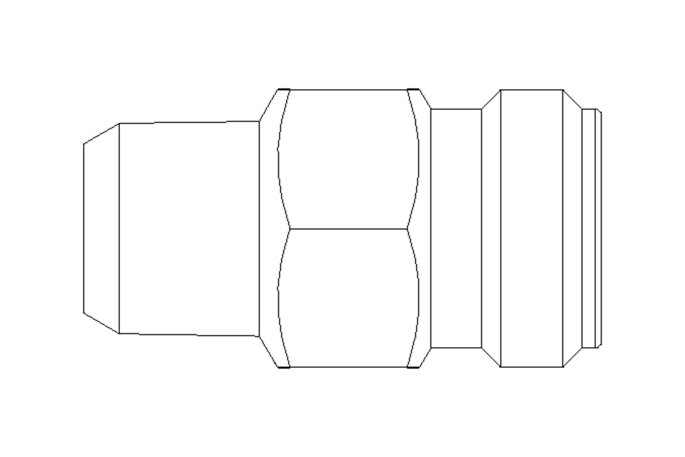 Körper Düse 1/4 TT Ms