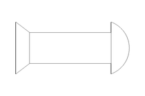 Rivetto a testa svasata DIN 661 3x14 Al