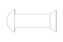 Rivetto a testa svasata DIN 661 3x14 Al