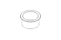 Plain bearing bush 40x44x53x26x2