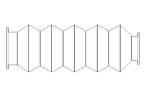 波纹管 L=100-320 d=28 D=39