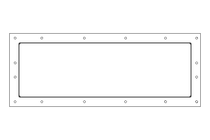 Square bellows L=810 LA= BA=