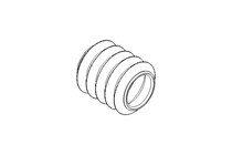 Rubber bellows L=12-70 d=38