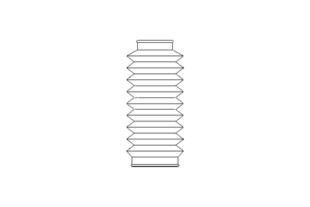 Rubber bellows L=40-290 d=52 D=70