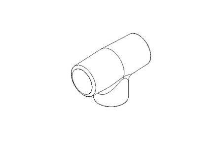 T-Stück 21,3x21,3x2,0 A4 DIN 2615