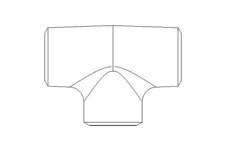 T-Stück 21,3x21,3x2,0 A4 DIN 2615