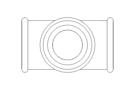 Conector T B1 1" RG/CR DIN 2950 EN 10242