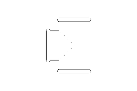 Conector T B1 1" RG/CR DIN 2950 EN 10242