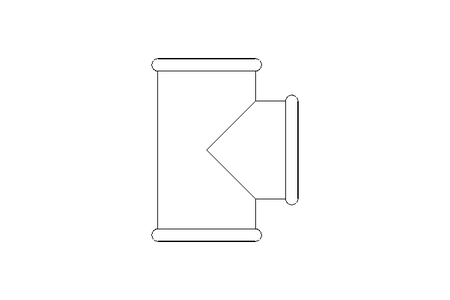 Conector T B1 1" RG/CR DIN 2950 EN 10242