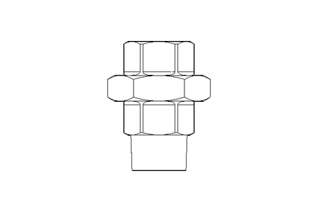 Threaded connector U2 R1"&Rp1" GJM-Zn-Zn