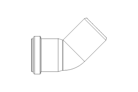 Bogen 45 Grad NW 50 HTB22705