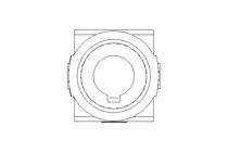 Universal joint shaft D=25 L1=158 L2=168