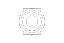 Universal joint shaft D=32 L1=705 L2=765