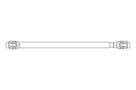 Eje articulado D=32 L1=695 L2=755