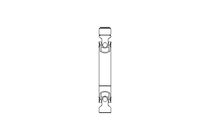 Universal joint shaft D=25 L1=180 L2=210