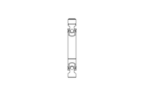 Universal joint shaft D=25 L1=180 L2=210