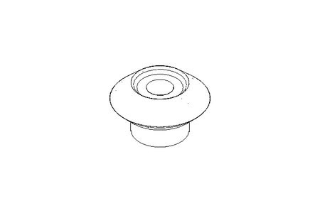 Roda de dentes cônicos M=2,5 Z=16