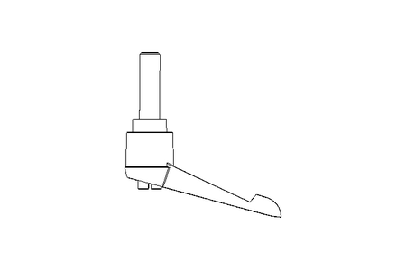 Clamping lever K adjustable Size 1 M6x20