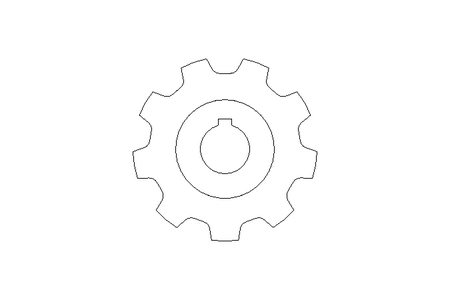 Roda de acionamento Z=9 D=30