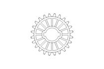 CHAIN WHEEL CS 1000 12-30   895.02.17