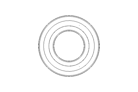 Deep groove ball bearing 6208 NR 40x80