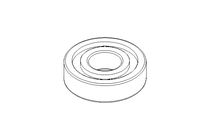 Deep groove ball bearing 6305 25x62x17