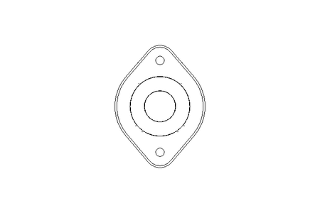 Flange bearing PCST AH23 40x156x45.6