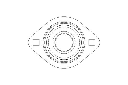 Flange bearing RALT FA125.8 20x58.7x24.6