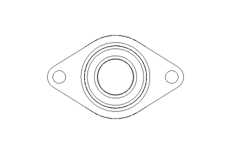 Mancal de flange PCJT FA125.8 50x116